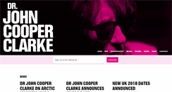 Desktop Screenshot of johncooperclarke.com